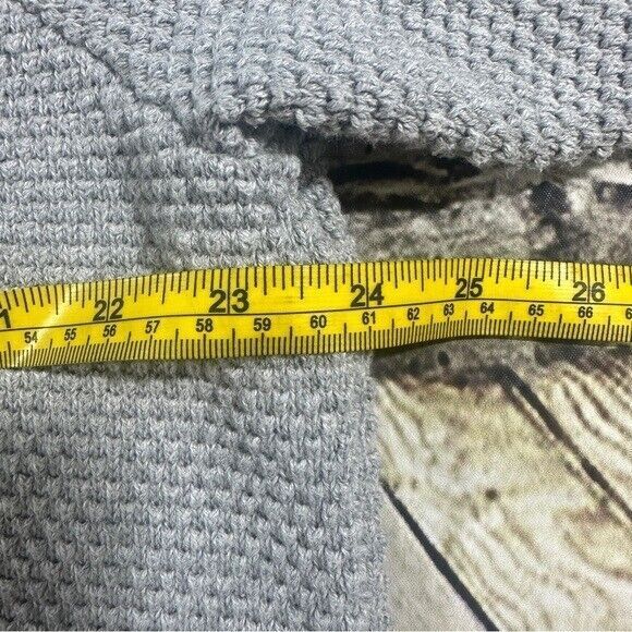 Vineyard Vines Sweater Men's Sz.L Gray Knitted Hamilton 1/2 Half-Zip 100%Cotton - Picture 7 of 9